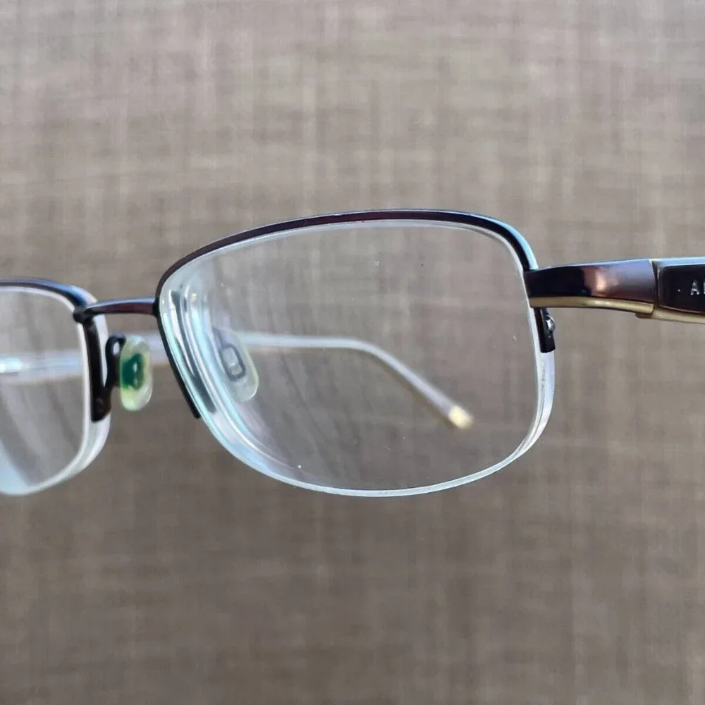 Anne Klein Women Eyeglasses Frame Brown Glasses Half Rim Frame 53[]16 135